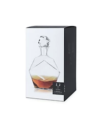Viski Faceted Crystal Liquor Decanter