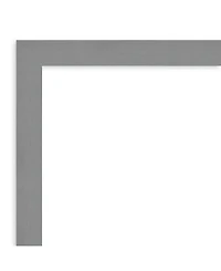 Amanti Art Brushed Framed Bathroom Vanity Wall Mirror, 19.5" x 23.50"