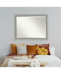 Amanti Art Elegant Brushed Framed Bathroom Vanity Wall Mirror