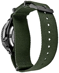 Seiko Men's Automatic 5 Sports Green Nylon Strap Watch 42.5mm