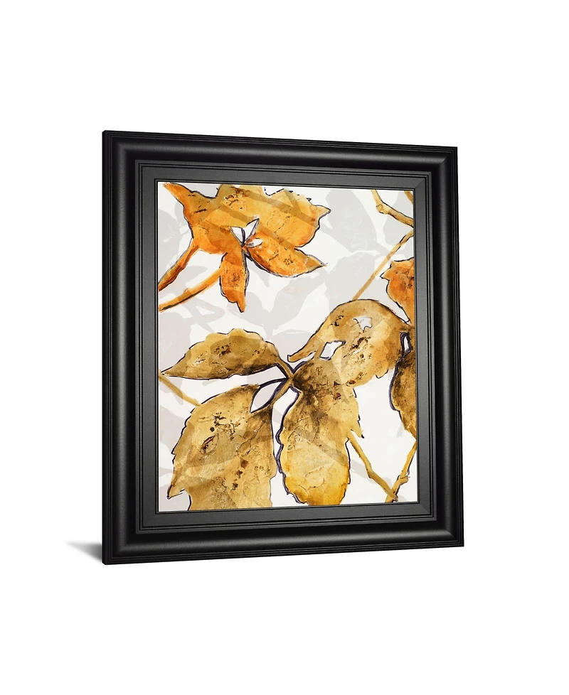 Classy Art Gold Shadows Ii by Patricia Pinto Framed Print Wall Art, 22" x 26"