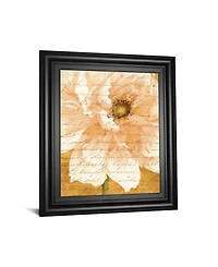 Classy Art Beautiful Cream Peonies Script Ii by Patricia Pinto Framed Print Wall Art, 22" x 26"
