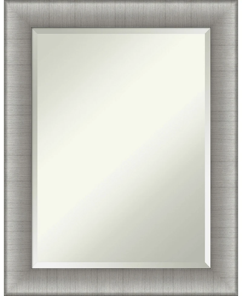Amanti Art Elegant Brushed Framed Bathroom Vanity Wall Mirror