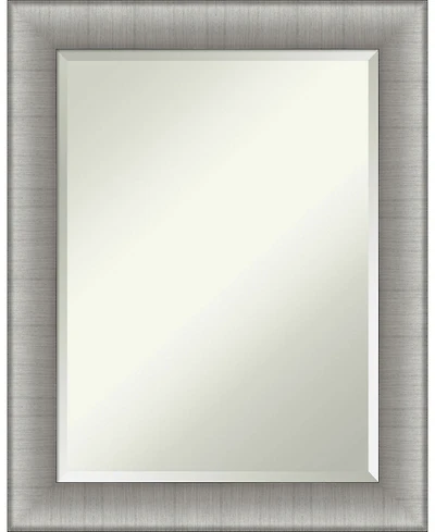 Amanti Art Elegant Brushed Framed Bathroom Vanity Wall Mirror