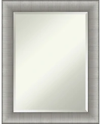 Amanti Art Elegant Brushed Framed Bathroom Vanity Wall Mirror