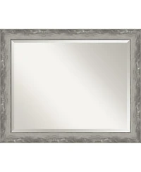 Amanti Art Waveline Silver-tone Framed Bathroom Vanity Wall Mirror, 32.38" x 26.38"