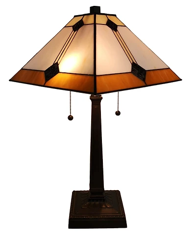Amora Lighting Tiffany Style Mission Design Table Lamp