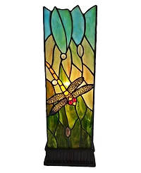 Amora Lighting Tiffany Style Dragonfly Table Lamp