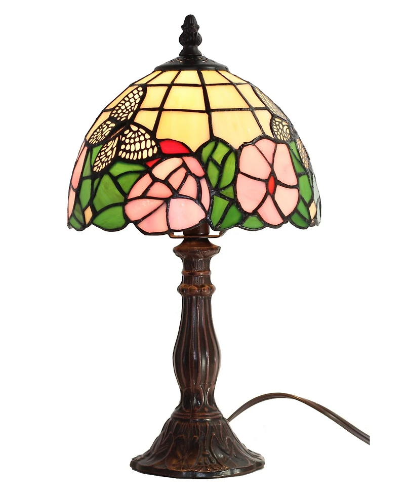 Amora Lighting Tiffany Style Floral Mini Table Lamp