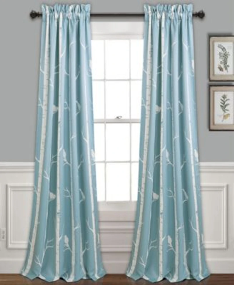 Bird On The Tree Printed Curtain Collection