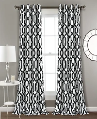 Lush Decor Edward Trellis Light Filtering Window Curtain Panels