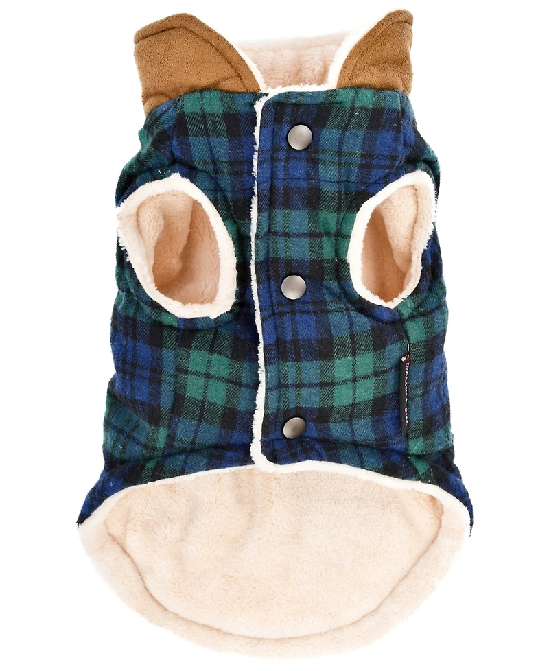 Parisian Pet Scottish Jacket Green Plaid