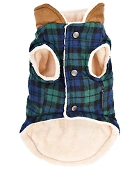 Parisian Pet Scottish Jacket Green Plaid