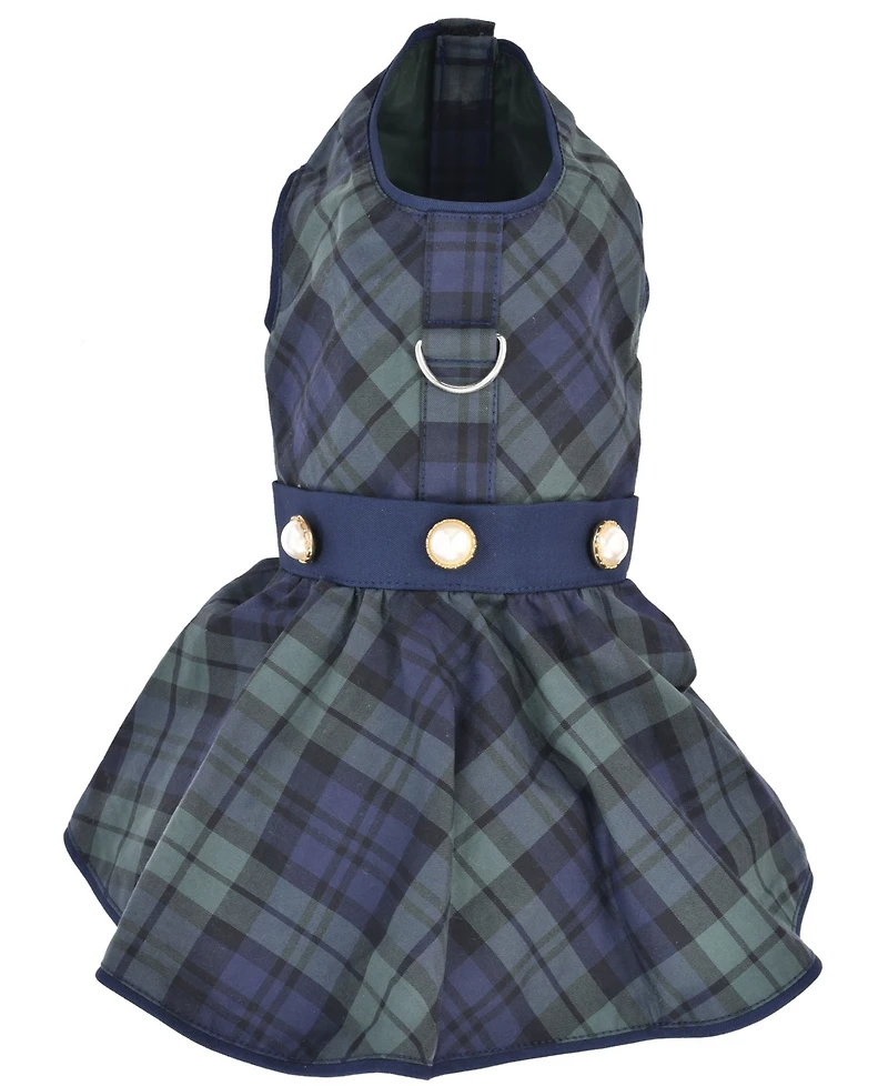 Parisian Pet Scottish Taffeta Plaid Dress
