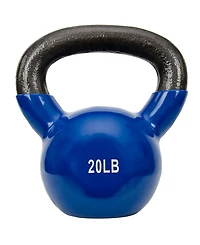 Sunny Health & Fitness Vinyl Color Coated Kettle Bell - 5, 10, 15, 20, 25 Pound Option