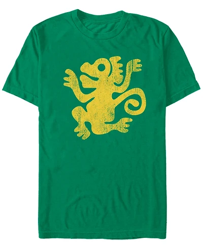 Fifth Sun Men's Nickelodeon Legends of the Hidden Temple Distressed Monkey Short Sleeve T-Shirt