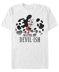 Disney 101 Dalmatians Men's Devilish Cruella Devil Short Sleeve T-Shirt