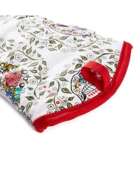Fiesta Skull & Vine Oven Mitt & Pot Holder, Set of 2