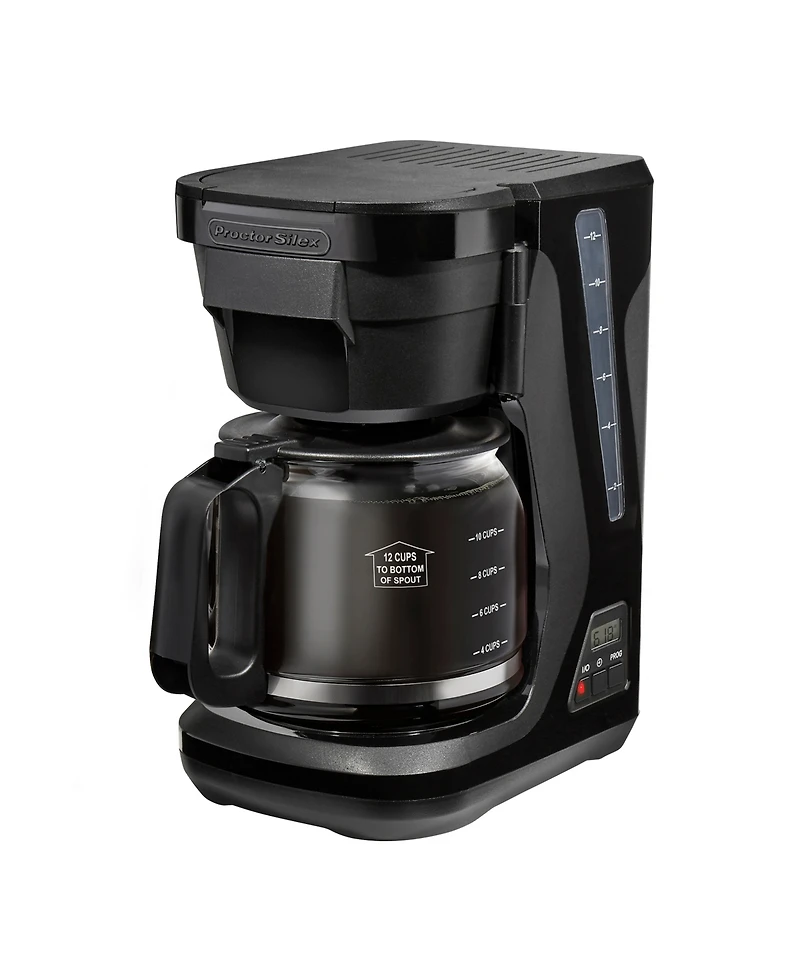 Proctor Silex 12 Cup Compact Programmable Coffee Maker