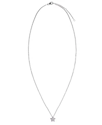 Diamond 1/4 ct. t.w. Star Pendant Necklace and Stud Earrings set in Sterling Silver