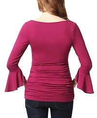 Kimi + Kai Andrea Maternity Ruched Top