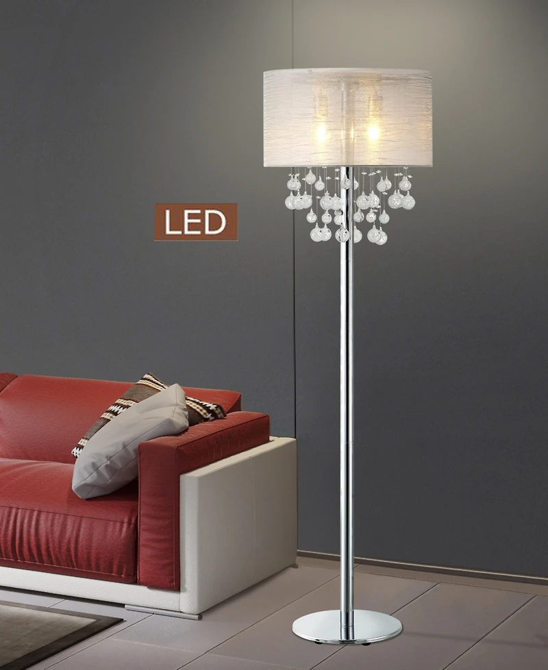 Artiva Usa Charlotte 61" Modern Led Floor Lamp with Bubbles Glass Balls