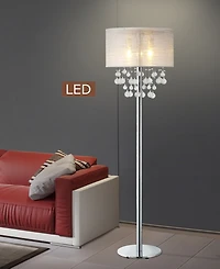 Artiva Usa Charlotte 61" Modern Led Floor Lamp with Bubbles Glass Balls