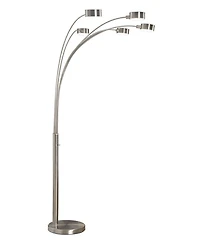Artiva Usa Micah Plus Modern Led 88" 5-Arched Floor Lamp with Dimmer