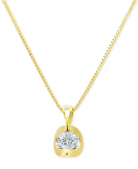 Diamond Pendant 18" Necklace (1/5 ct. t.w.) 14k White Gold or