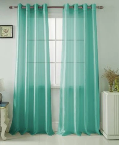 Olivia Gray Gilbert Solid Single Grommet Curtain Panel Pair