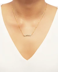 Mommy 18" Pendant Necklace in 10k Gold