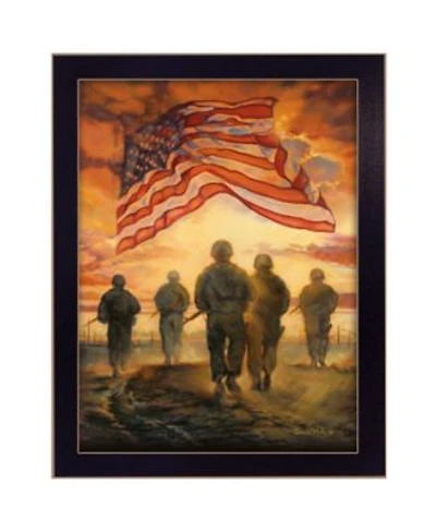 Trendy Decor 4u Bless Americas Heroes By Bonnie Mohr Printed Wall Art Ready To Hang