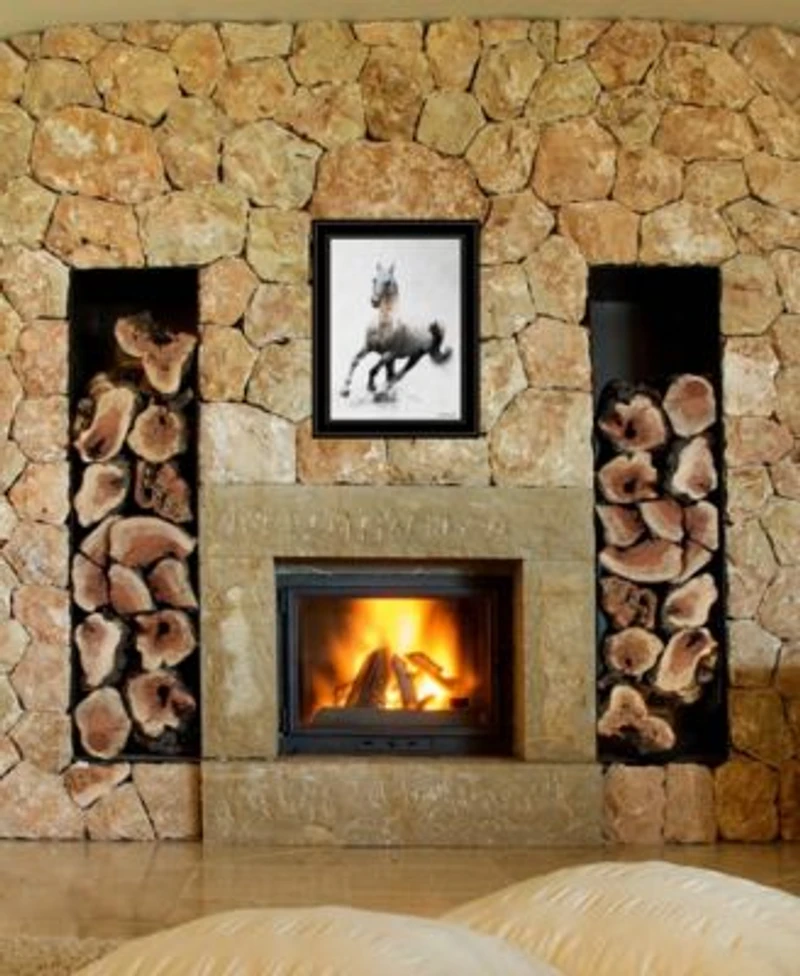 Trendy Decor 4u Galloping Stallion By Andreas Lie Ready To Hang Framed Print Collection