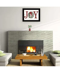 Trendy Decor 4U Christmas Joy by Lori Deiter, Ready to hang Framed Print, Black Frame, 21" x 15"