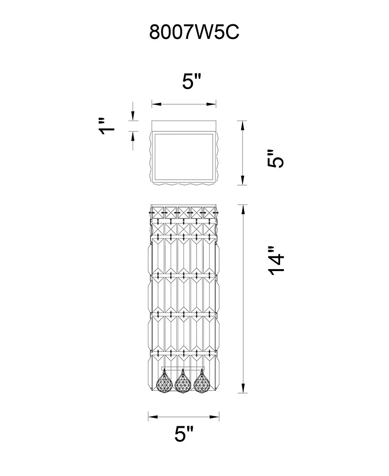 Cwi Lighting Colosseum Light Wall Sconce
