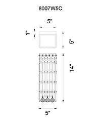 Cwi Lighting Colosseum Light Wall Sconce