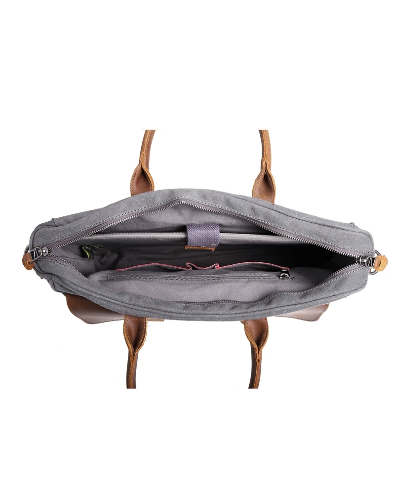 Tsd Brand Canvas Valley Hill Computer Brief Bag