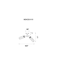 Cwi Lighting Benji 3 Light Flush Mount