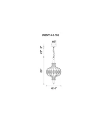 Cwi Lighting Altair 3 Light Chandelier
