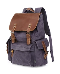 Tsd Brand Stone Creek Waxed Canvas Backpack Handbag