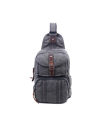 Tsd Brand Sunset Cove Canvas Sling Bag