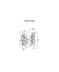 Cwi Lighting Anita 3 Light Wall Sconce