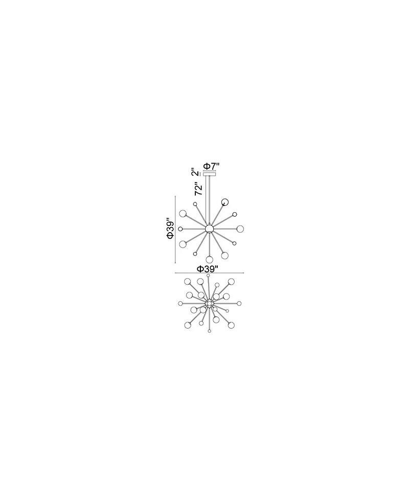 Cwi Lighting Element Light Chandelier