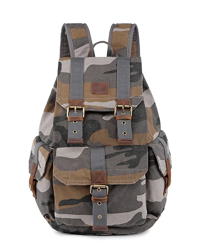 Tsd Brand Camo Canvas Backpack