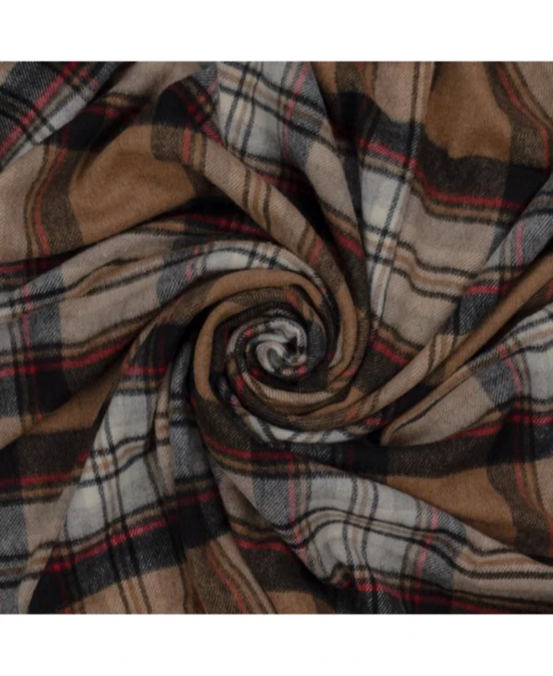 Prince of Scots Highland Tartan Tweed Merino Wool Throw, 55" x 72"