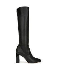 Franco Sarto Women's Katherine Block Heel Pointed Toe Knee High Boots