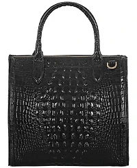 Brahmin Caroline Melbourne Embossed Leather Satchel