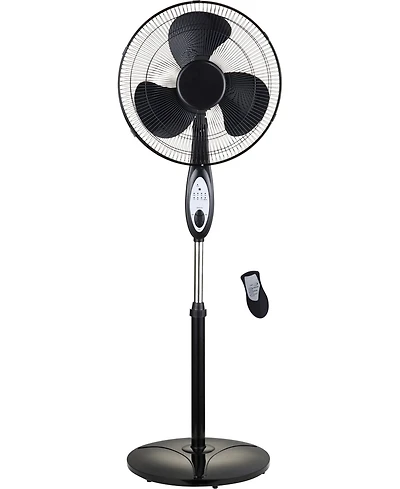 Optimus 16" Oscillating Stand Fan with Remote Control