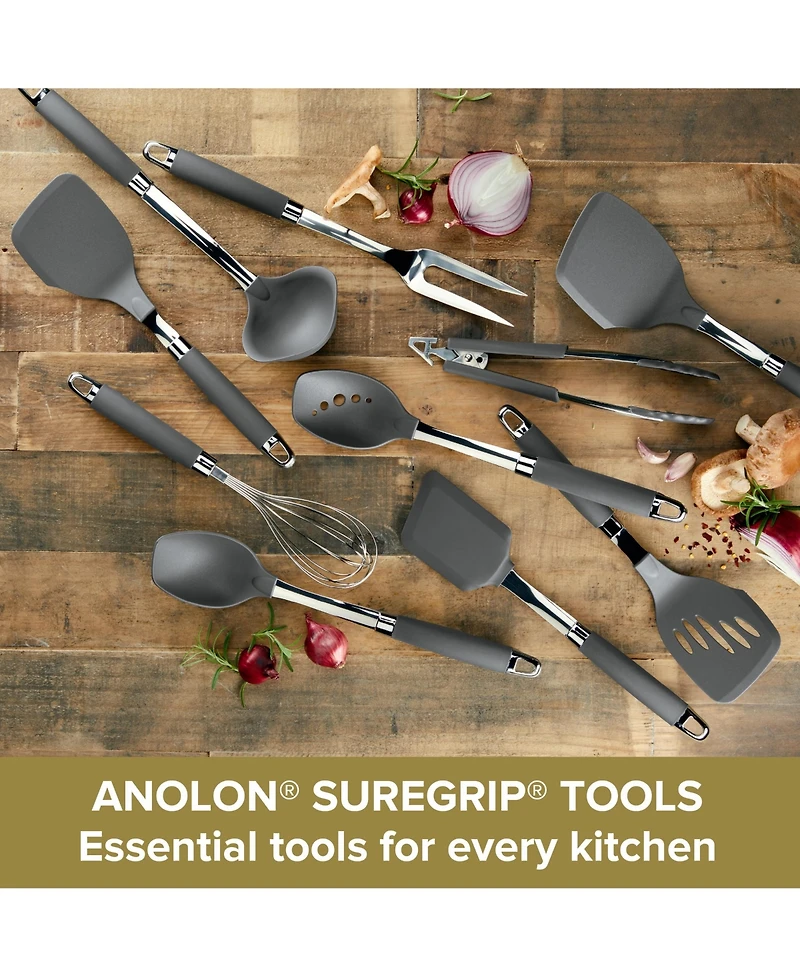 Anolon SureGrip Nylon Nonstick Kitchen Utensil 10-Pc. Set