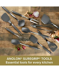 Anolon SureGrip Nylon Nonstick Kitchen Utensil 10-Pc. Set